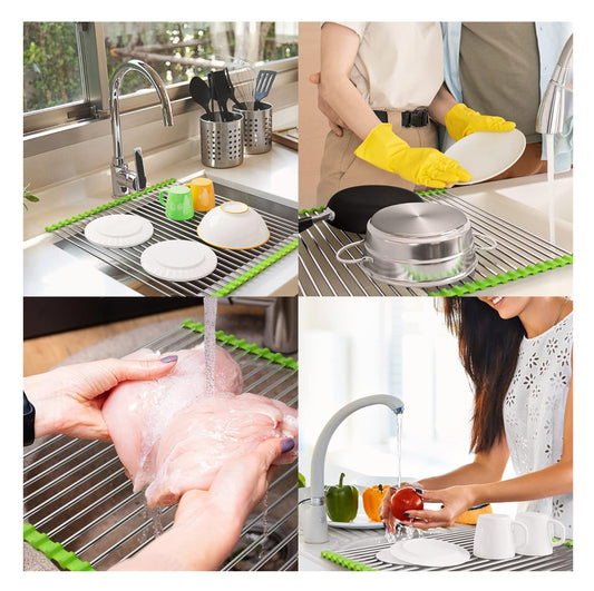 Escurridor De Platos Enrollable Multiuso